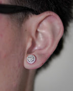 Round Cut Moissanite Diamond Earrings - Lavenir Jewelry