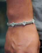 Diamond Clover Bracelet - 14K White Gold - Lavenir Jewelry