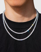 Diamond Tennis Chain - 14K White Gold (All Sizes) - Lavenir Jewelry