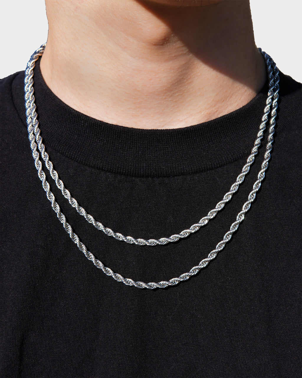 Rope Chain - 14K White Gold (All Sizes) - Lavenir Jewelry