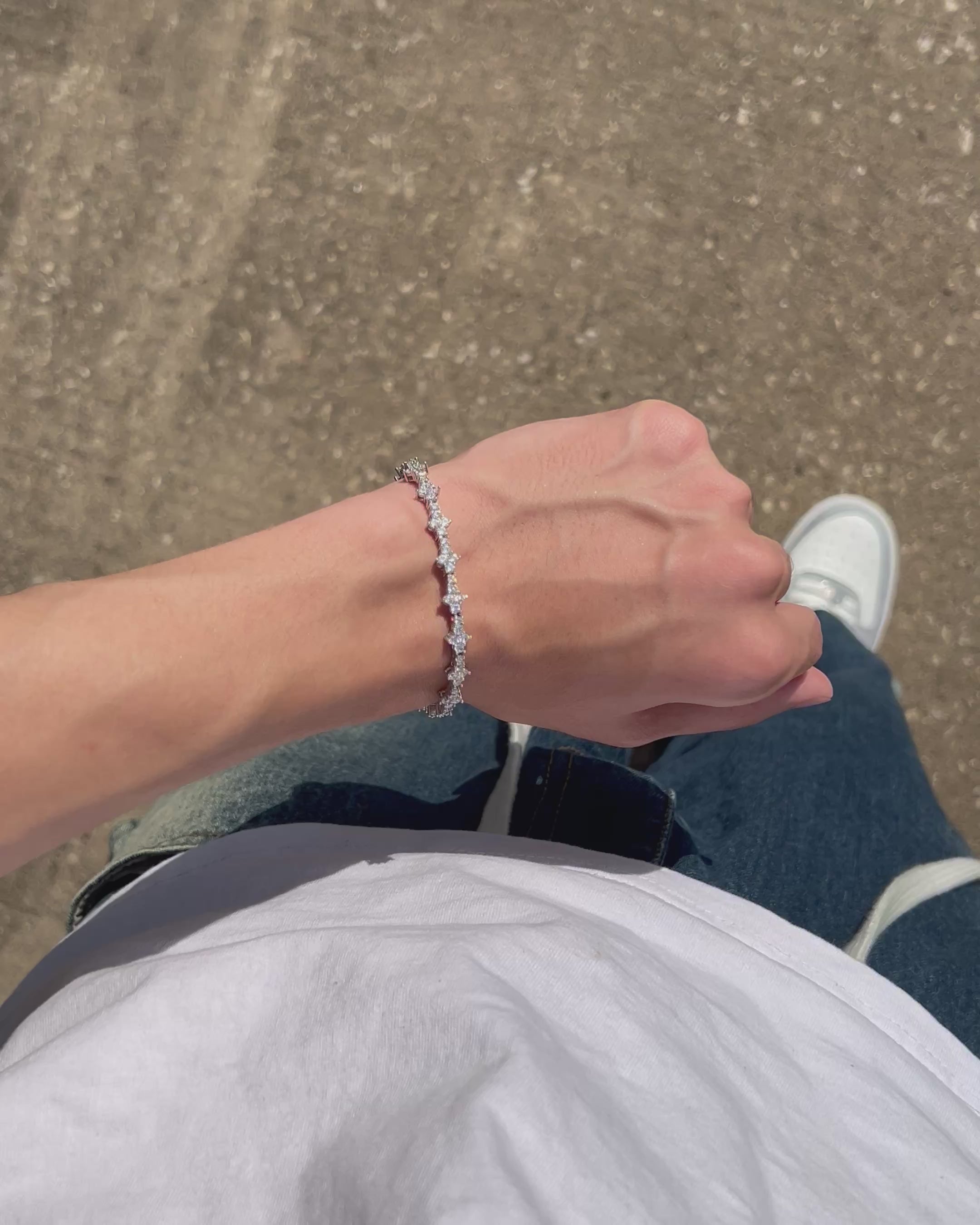 Diamond Tennis Bracelet - 14K White Gold